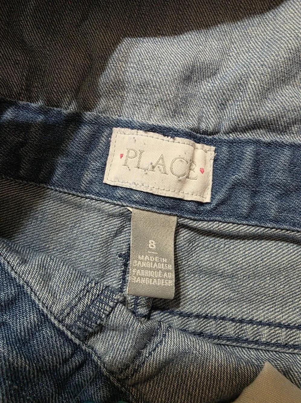 Kid's Denim Short Overalls - Light Blue